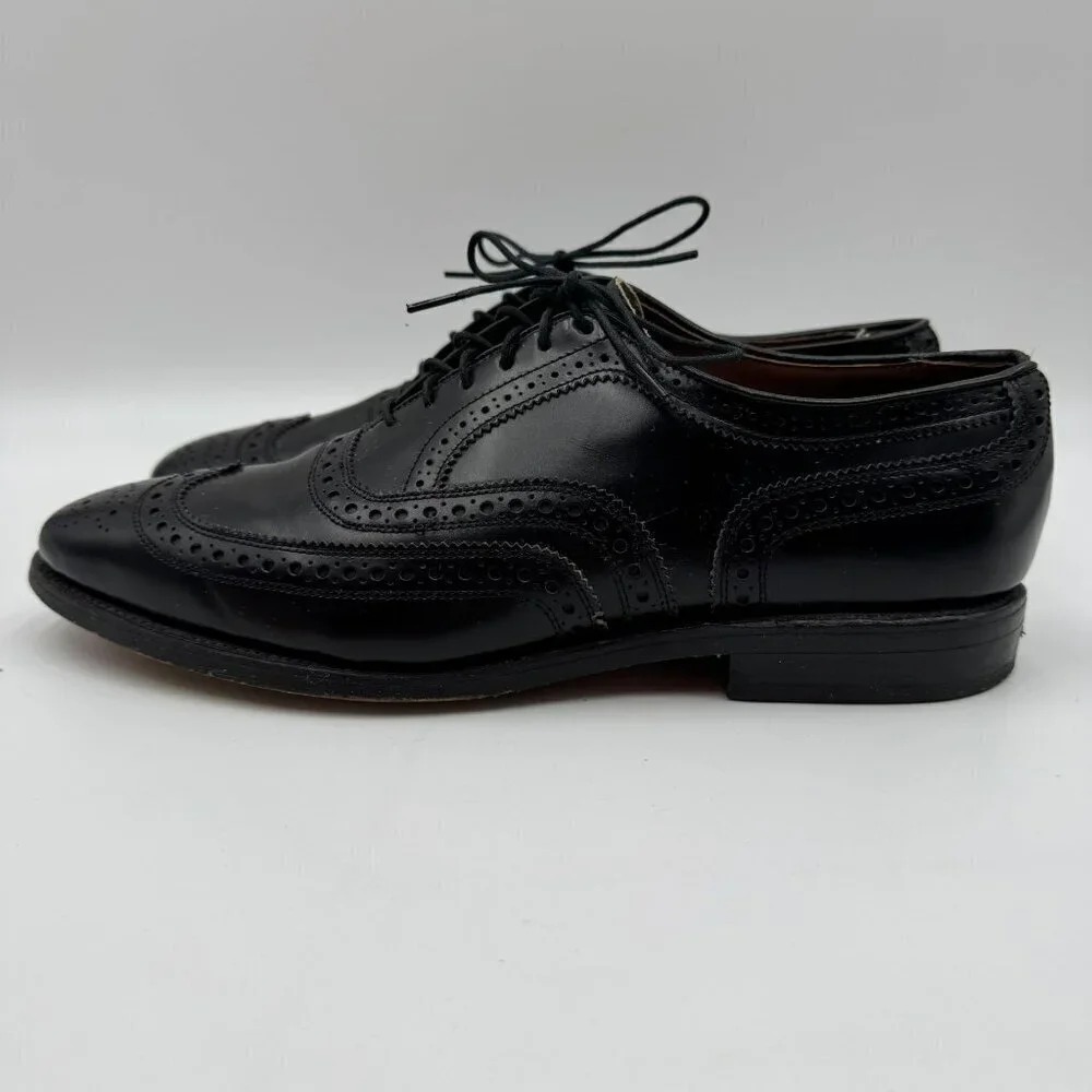 Allen Edmonds McAllister Wingtip Oxford Dress Shoes Black Mens Size 8D